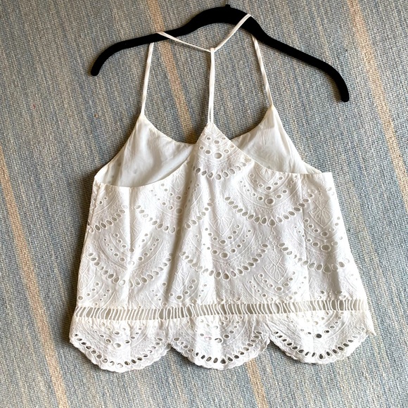 Lovers and Friends white lace spaghetti strap top. Size S - Picture 2 of 5